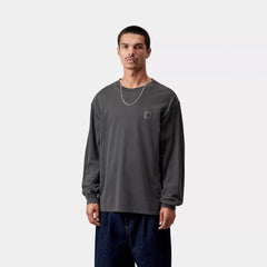 Carhartt WIP L/S Vista T-Shirt Black Garment Dyed