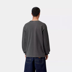 Carhartt WIP L/S Vista T-Shirt Black Garment Dyed