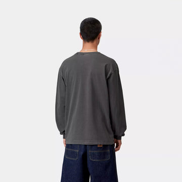 Carhartt WIP L/S Vista T-Shirt Black Garment Dyed