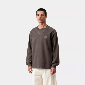Carhartt WIP L/S Vista T-Shirt Tobacco Garment Dyed