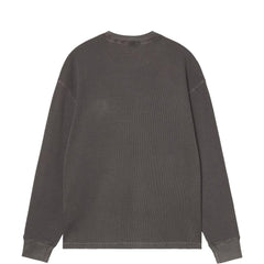 Carhartt WIP L/S Vista Waffle T-Shirt Black Garment Dyed