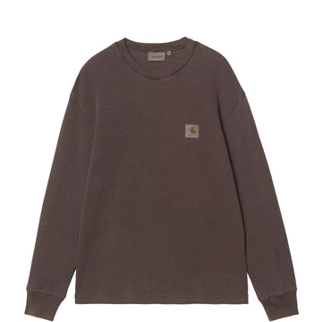 Carhartt WIP L/S Vista Waffle T-Shirt Tobacco Garment Dyed