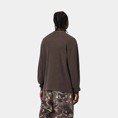 Carhartt WIP L/S Vista Waffle T-Shirt Tobacco Garment Dyed