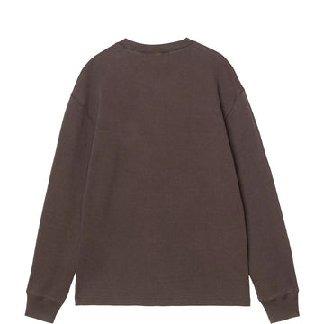 Carhartt WIP L/S Vista Waffle T-Shirt Tobacco Garment Dyed
