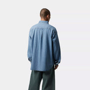 Carhartt WIP L/S Lucas Shirt Blue Bleached - Parasol Store