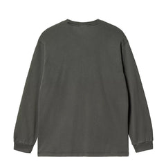 Carhartt WIP L/S Nelson T-Shirt Black Garment Dyed - Parasol Store