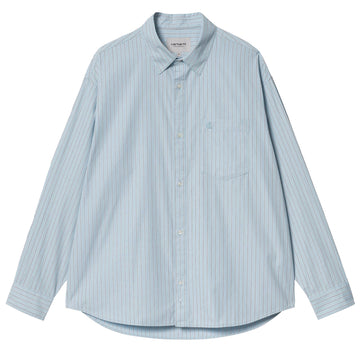Carhartt WIP L/S Notus Shirt Bova Stripe / Bluebird - Parasol Store