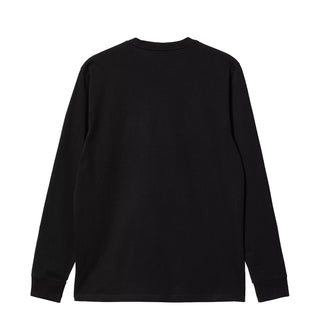 Carhartt WIP L/S Pocket T-Shirt Black - Parasol Store