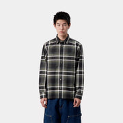 Carhartt WIP L/S Vaughn Shirt Vaughn Check Opuntia - Parasol Store