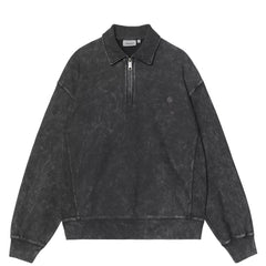 Carhartt WIP Lambert Polo Sweat Black Moon Wash