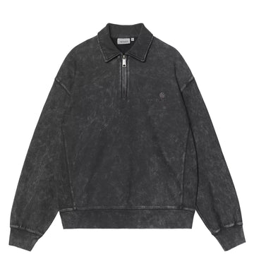 Carhartt WIP Lambert Polo Sweat Black Moon Wash