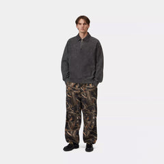 Carhartt WIP Lambert Polo Sweat Black Moon Wash