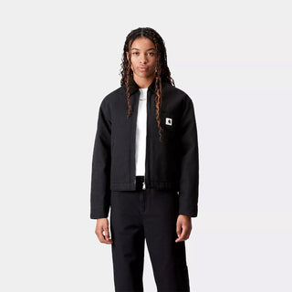 Carhartt WIP Womens OG Detroit Jacket Black / Black Rinsed - Parasol Store
