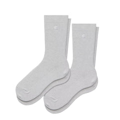 Carhartt WIP Madison Pack Socks Ash Heather / White