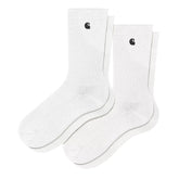 Carhartt WIP Madison Pack Socks White / Black + White / Black - Parasol Store
