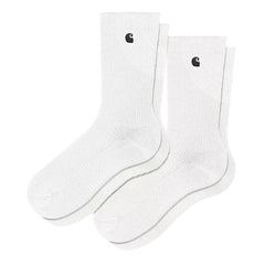 Carhartt WIP Madison Pack Socks White / Black + White / Black - Parasol Store