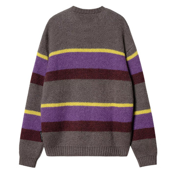 Carhartt WIP Merton Sweater Sundling Stripe Aura - Parasol Store