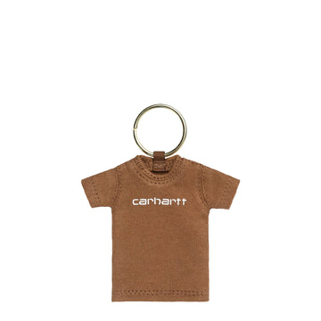 Carhartt WIP Mini Script T-Shirt Keychain Hamilton Brown