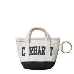 Carhartt WIP Mini Tote Bag Keychain Natural / Blue