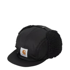 Carhartt WIP Oltera Ear Guard Cap Black / Black - Parasol Store