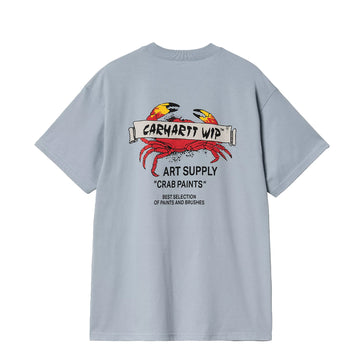 Carhartt WIP S/S Crab Paint T-Shirt Frosted Blue