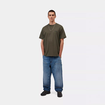 Carhartt WIP S/S Script Embroidery T-Shirt Cypress / Black