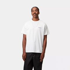 Carhartt WIP S/S Script Embroidery T-Shirt White / Black