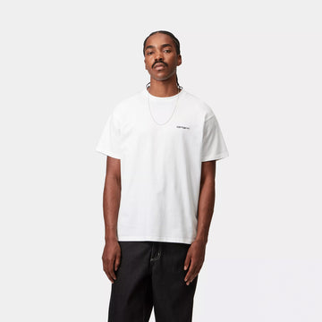 Carhartt WIP S/S Script Embroidery T-Shirt White / Black