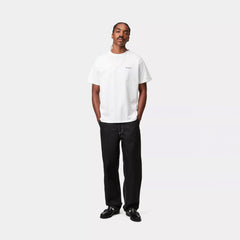 Carhartt WIP S/S Script Embroidery T-Shirt White / Black