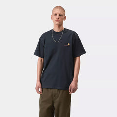 Carhartt WIP S/S American Script T-Shirt Deep Night - Parasol Store