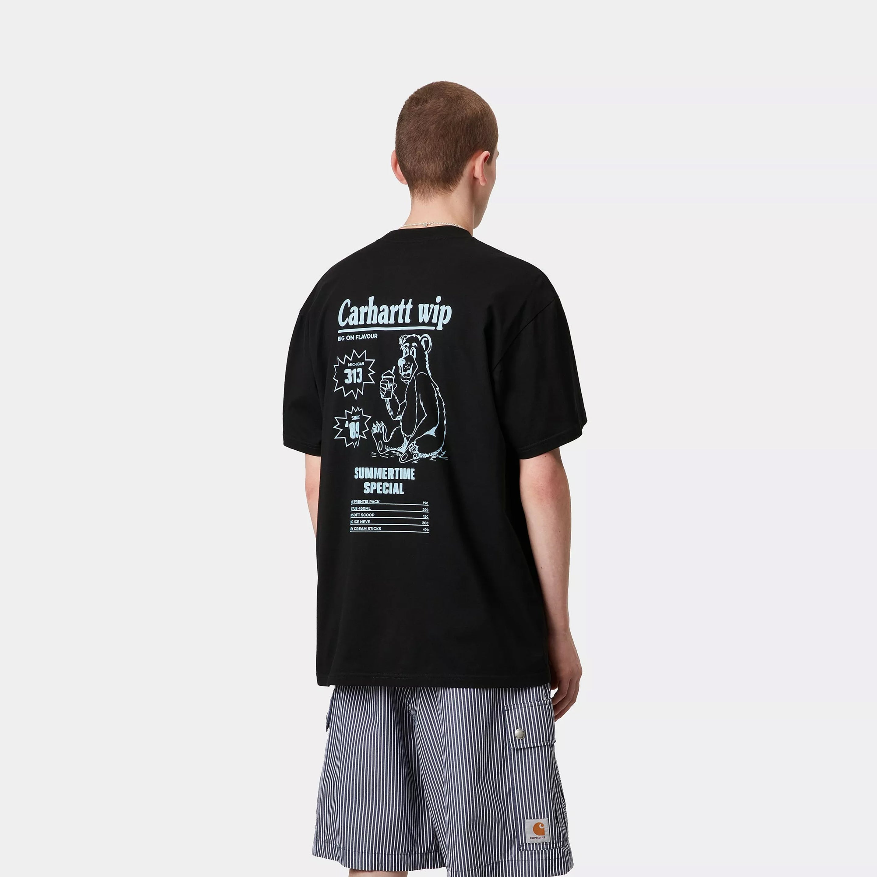Carhartt WIP S/S Catalogue T-Shirt Black / Bluebird