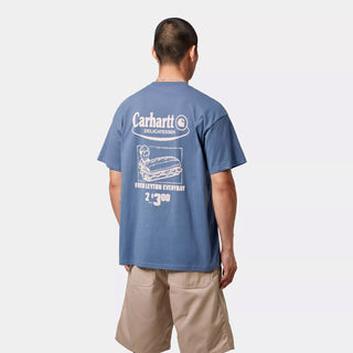 Carhartt WIP S/S Catalogue T-Shirt Blue Iris / Air Pink - Parasol Store