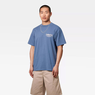 Carhartt WIP S/S Catalogue T-Shirt Blue Iris / Air Pink - Parasol Store