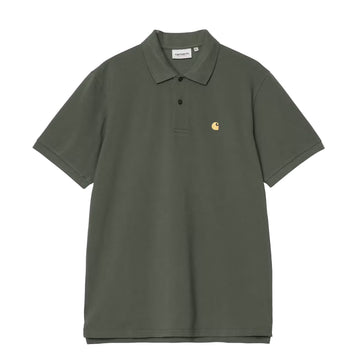 Carhartt WIP S/S Chase Pique Polo Grey Heather / Gold