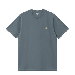 Carhartt WIP S/S Chase T-Shirt Cozy Blue / Gold - Parasol Store