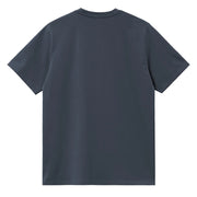 Carhartt WIP S/S Chase T-Shirt Dusky Blue / Gold - Parasol Store