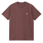 Carhartt WIP S/S Chase T-Shirt Dusky Pink / Gold - Parasol Store