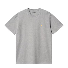 Carhartt WIP S/S Chase T-Shirt Grey Heather / Gold