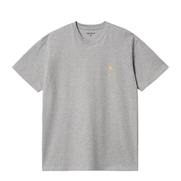 Carhartt WIP S/S Chase T-Shirt Grey Heather / Gold