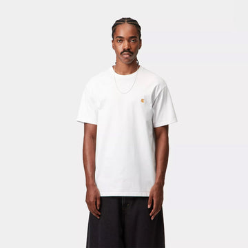 Carhartt WIP S/S Chase T-Shirt White / Gold - Parasol Store