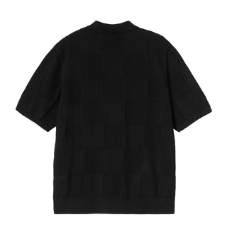 Carhartt WIP S/S Checker Polo Black - Parasol Store