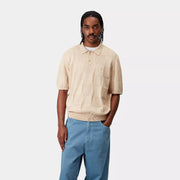 Carhartt WIP S/S Checker Polo Fleur De Sel - Parasol Store