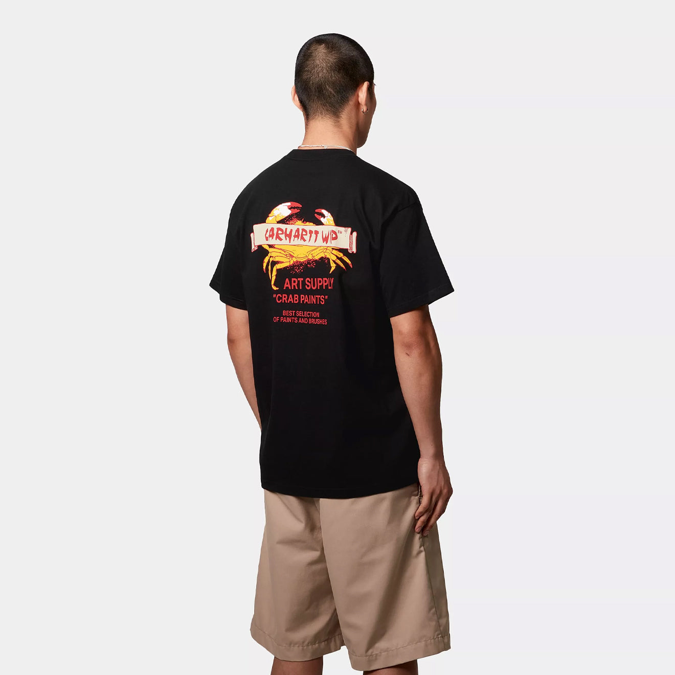 Carhartt WIP S/S Crab Paint T-Shirt Black - Parasol Store
