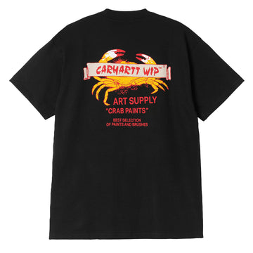 Carhartt WIP S/S Crab Paint T-Shirt Black - Parasol Store