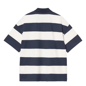 Carhartt WIP S/S Delray Polo Delray Stripe Blue