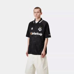 Carhartt WIP S/S Harttes Football T-Shirt Heart Train Jacquard / Black - Parasol Store