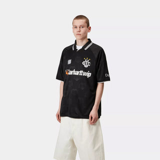 Carhartt WIP S/S Harttes Football T-Shirt Heart Train Jacquard / Black - Parasol Store