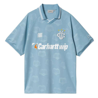 Carhartt WIP S/S Harttes Football T-Shirt Heart Train Jacquard / Bluebird - Parasol Store