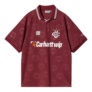 Carhartt WIP S/S Harttes Football T-Shirt Heart Train Jacquard / Mulberry - Parasol Store