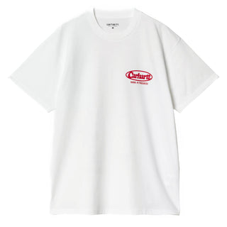 Carhartt WIP S/S Logo T-Shirt White - Parasol Store